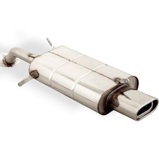 FOX  Sportauspuff ESD 1x135x80 eingerollt gerade für Volvo V40 S40 1.6l 1.8l 2.0