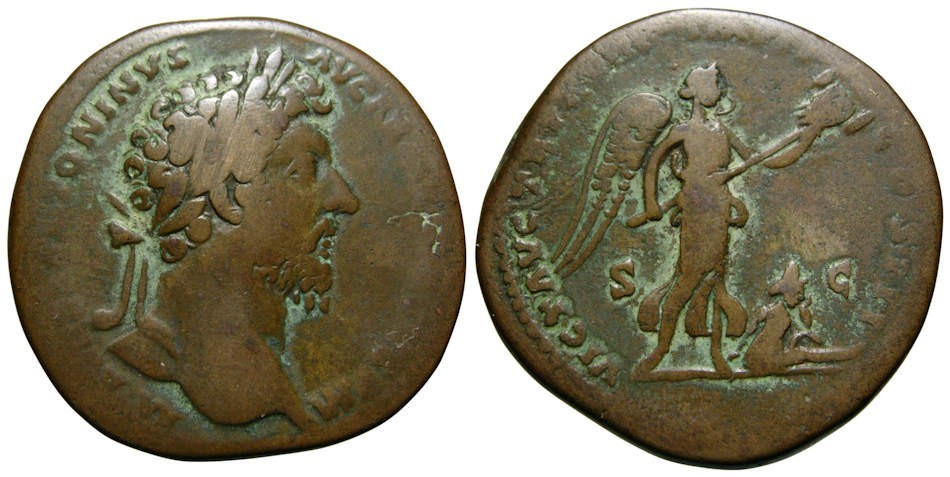 Marcus Aurelius (161-180 AD) Æ Sestertius, Armenia | eBay