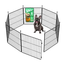 Indoor Dog Playpen - Expandable Portable Exercise Pen for Small Dogs, 24-Inch