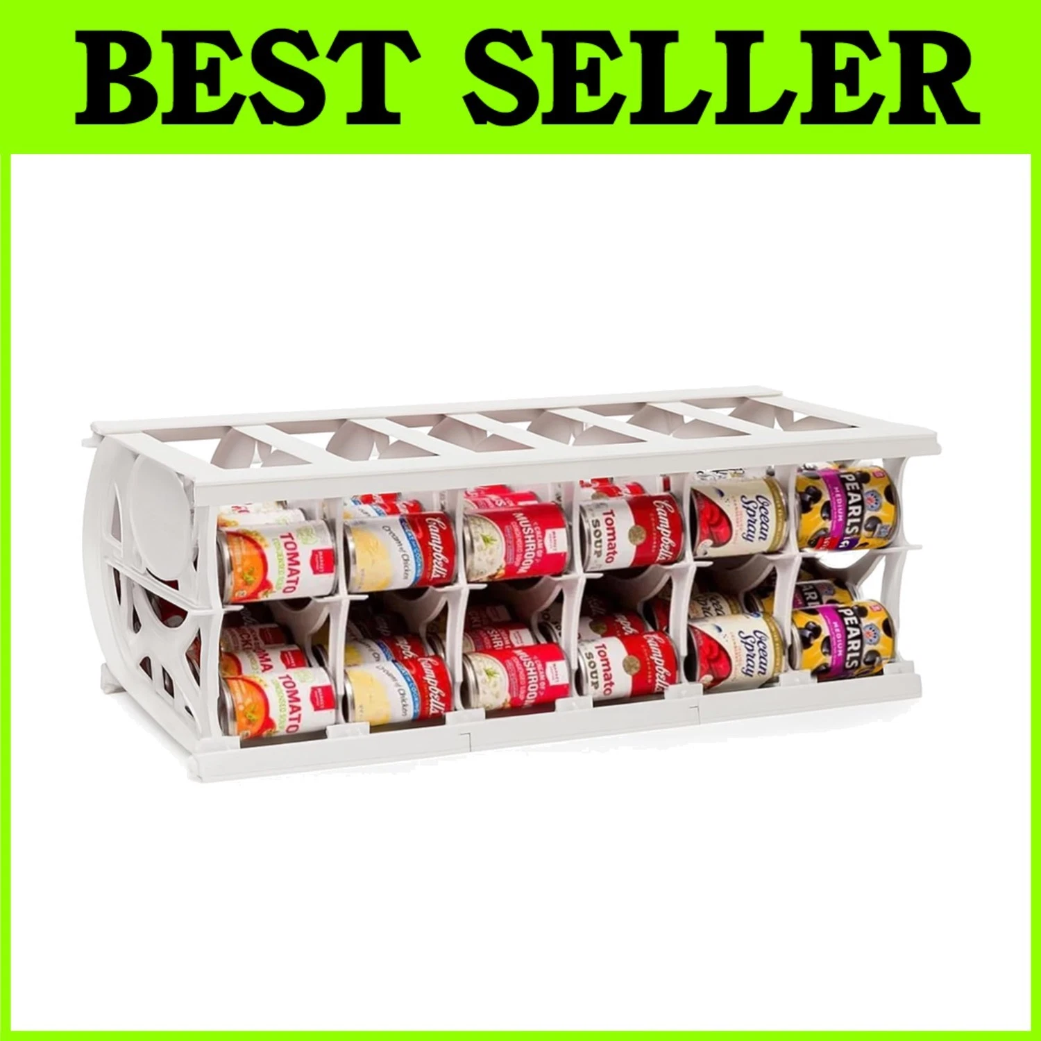 Space-Saving Can Organizer - Kitchen Pantry Solution**/-