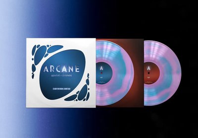 #ad Arcane Season 2 Vinyl 2LP Limited Edition Pink Blue Splatter UK Release $134.22