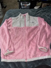 The North Face Denali Osito Fleece Jacket Girls Youth XL Pink Full Zip Pockets