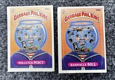 Polluted Percy 349a Barnacle Bill 349b GPK Garbage Pail Kids Cards [Id 3,4]