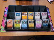 18 Slot Trading Card Sorting Tray/Dealer Storage Compartments/Pokemon/TCG