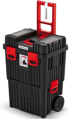 Werkzeugtrolley K4744 Werkzeugkiste 3in1 Rollende Werkzeugkasten Werkstattkoffer