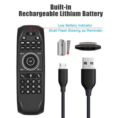 Wireless 24G Gyroscope Maus -Sprachregelung Lernen IR Remote Gaming Maus