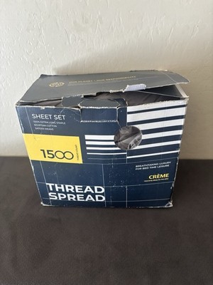 THREAD SPREAD King Size 1500 TC Egyptian Cotton Sheet Set   Missing Pillowcases