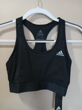 Adidas Alphaskin Black Sports Bra CY9145 Size Large