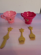 Lot of 5 Disney Princess toy tea set replacement pieces.