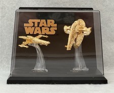 Star Wars X-wing Starfighter/Slave I Gold Replicas Vintage Boba Fett gold-plated