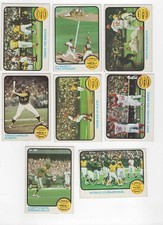1973 TOPPS #203-210 COMPLETE 1972 WORLD SERIES SUBSET OAKLAND A's vs. REDS