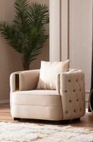 Wohnzimmer Luxus Sessel Moderne Einsitzer Design Chesterfield 1Er Italien MöBel