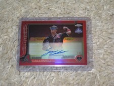 2025 Topps Chrome Pro Debut Slade Caldwell Auto Autograph Red Refractor #1/5