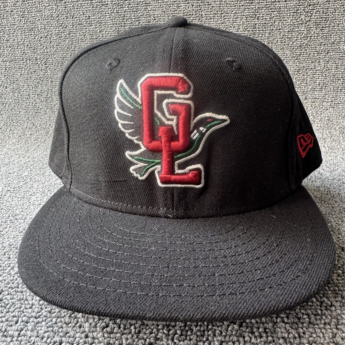 New Era Great Lakes Loons 59FIFTY Fitted Black 7 3 4 Cap