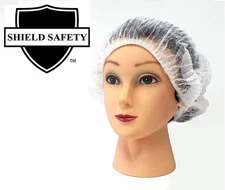 21" Polypropylene White Hair Mob Cap Latex Free, (1000 Pieces)