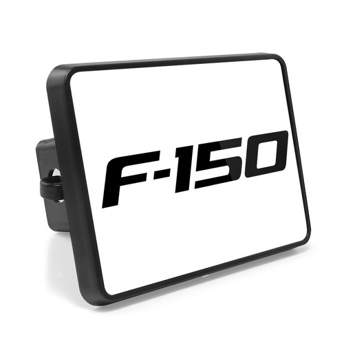 Ford F-150 UV Graphic White Metal Plate on ABS Plastic 2 inch Tow Hitch Cover - Bild 1 von 6