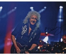 Brian May Queen Original 10x8 Autographed Photo + Certificate Of Authenticity