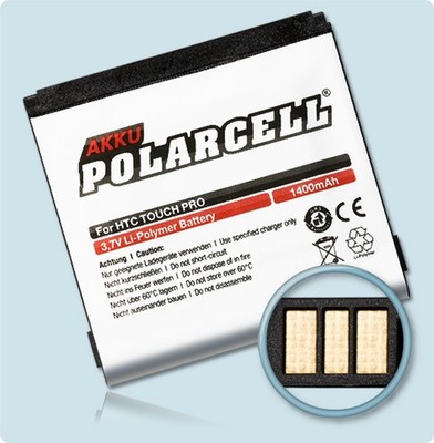 PolarCell HTC 35H00111-06M 35H00111-08M 35H00111-12M Power-Akku Batterie Accu