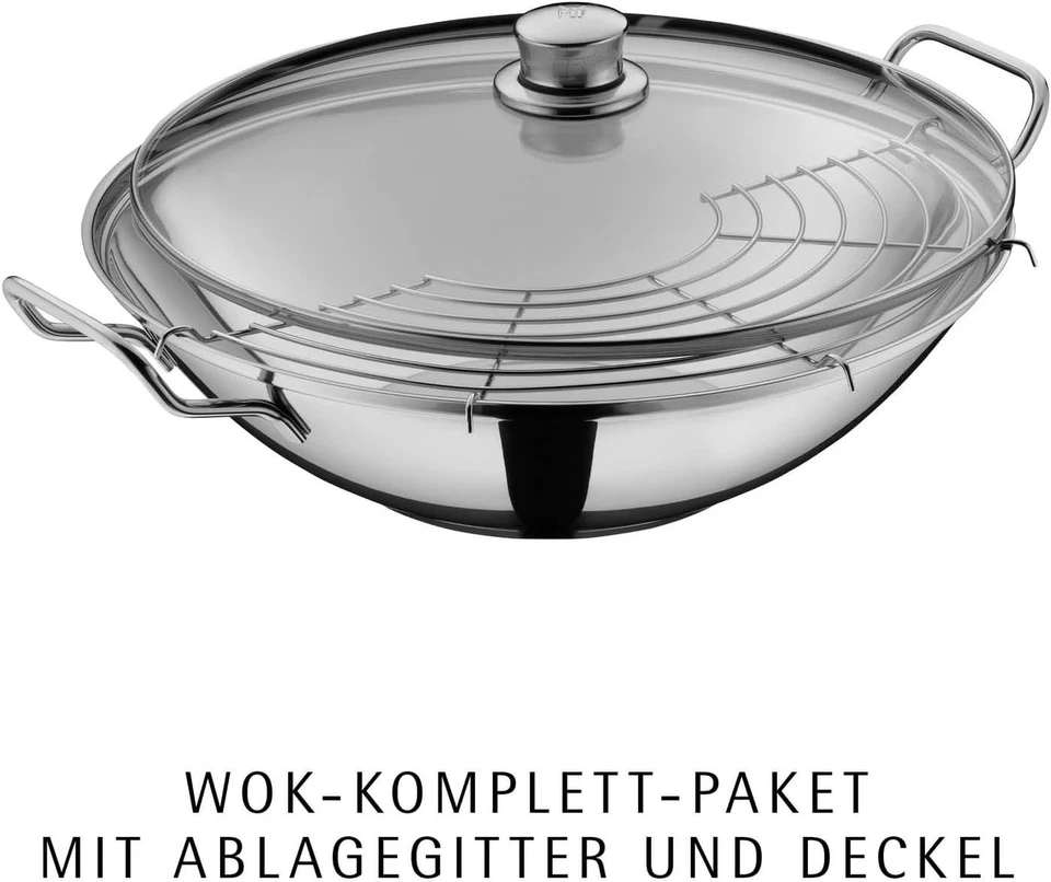 WMF Wok Wokpfanne Taiwan Ø 36 cm Cromargan Edelstahl - Bild 2 von 4