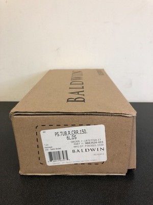 Baldwin Reserve Satin Nickel Door Handle w/ Round Rose, Model #Tube