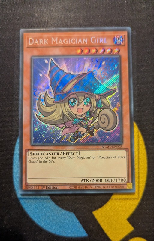 BLGG-EN003 Dark Magician Girl Chibi Art Secret Rare 1st Ed YuGiOh
