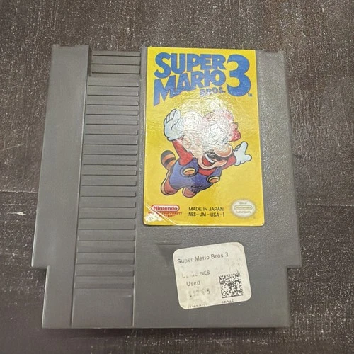 Original Vintage Untested Super Mario Bros 3 Nintendo Game 1985 NES Video Game