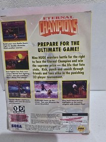 Eternal Champions (Sega Genesis) CIB COMPLETE IN BOX RARE CARDBOARD BOX VARIANT