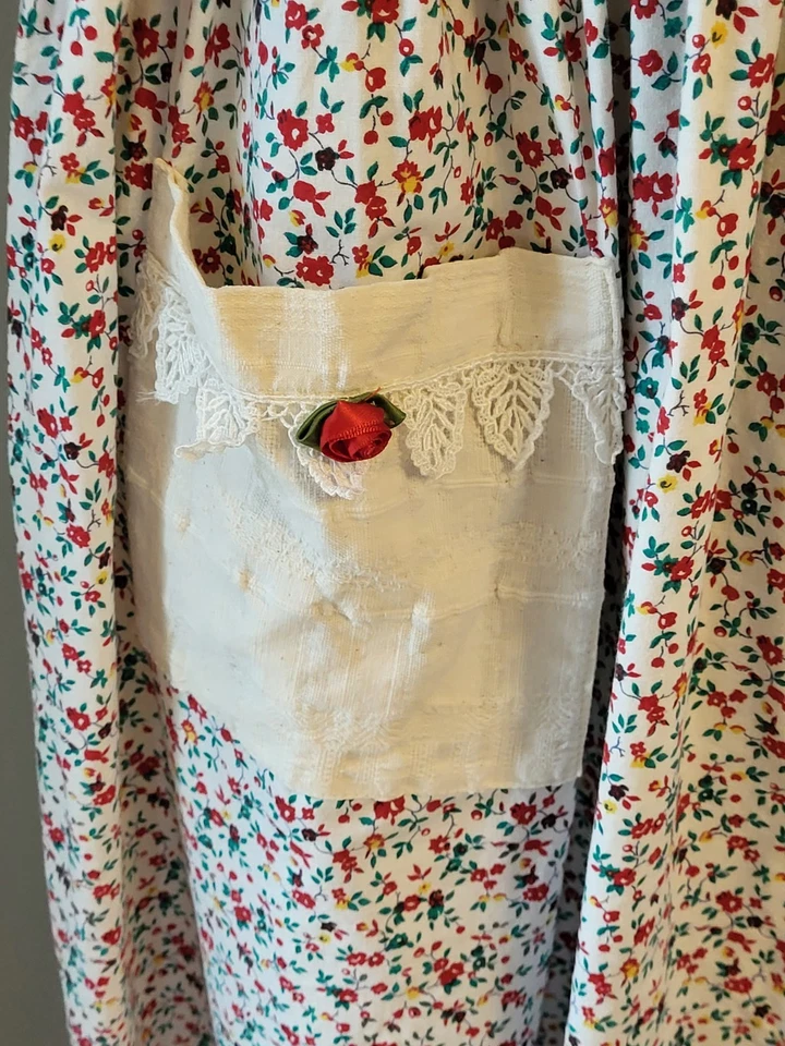 Sarah Loise Big Girl Large Floral Cotton Dress - Image 4 of 4