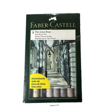 Faber-Castell  PITT  Artist Pen Soft Brush Set, 8 Piece - 167808 NEW 91 