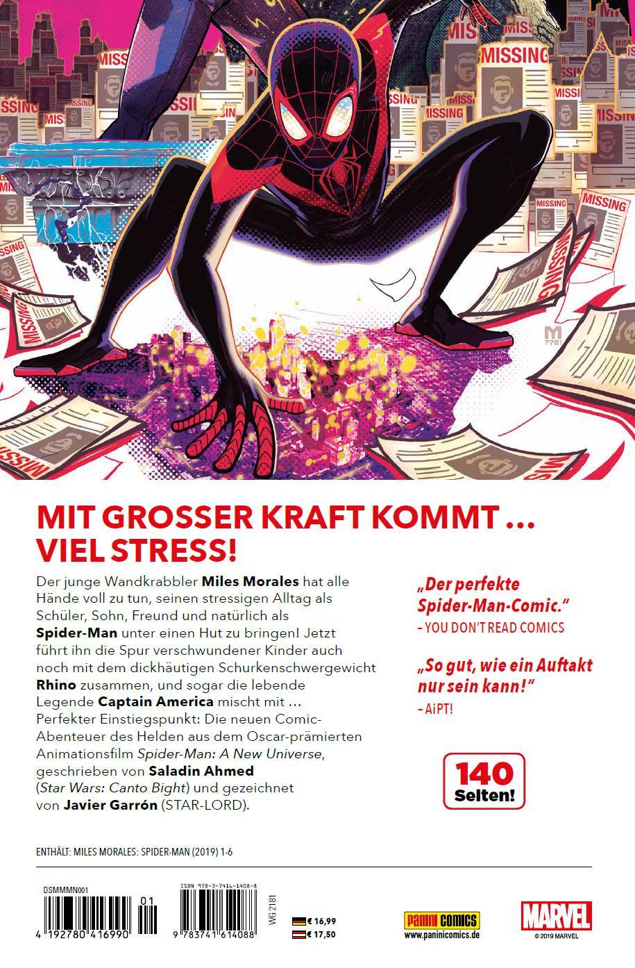 Thumbnail - Saladin Ahmed; Javier Garron / Miles Morales: Spider-man - Neustart