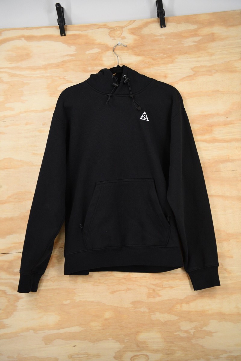 Nike ACG Therma-FIT TUFF Fleece Black Oversized Hoodie Size XS