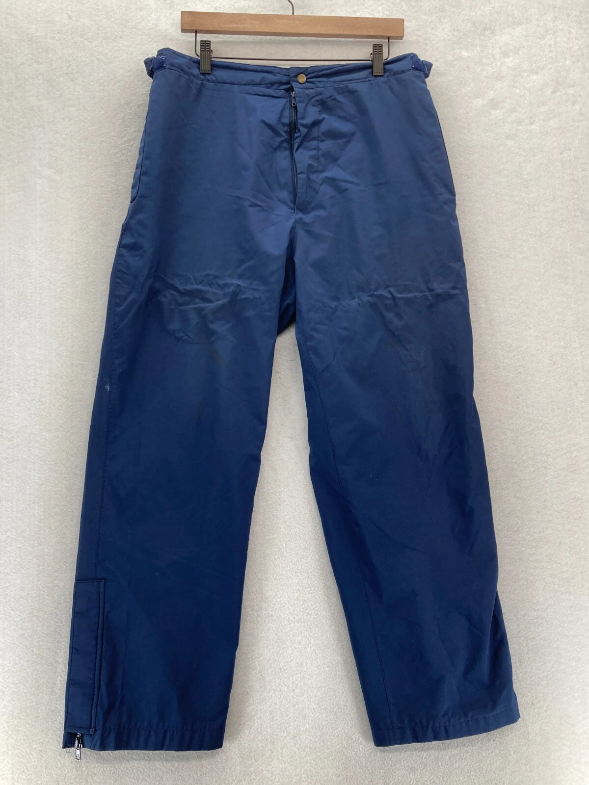 Vintage Tourney Gore Tex Rain Pants Mens XL Blue Waterproof Golf Windbreaker
