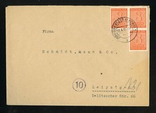 SBZ Nr.118X III u.a. BRIEF BURGST&Auml;DT 1946 - LEIPZIG gepr&uuml;ft BPP (960325)