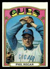 1972 Topps Phil Regan #485 - Chicago Cubs