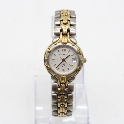 激レア☆FOSSIL f2 シークレットウォッチ　ジュエリーウォッチ Fossil F2 Beautiful Gold Silver Finished Bracelet Watch ES