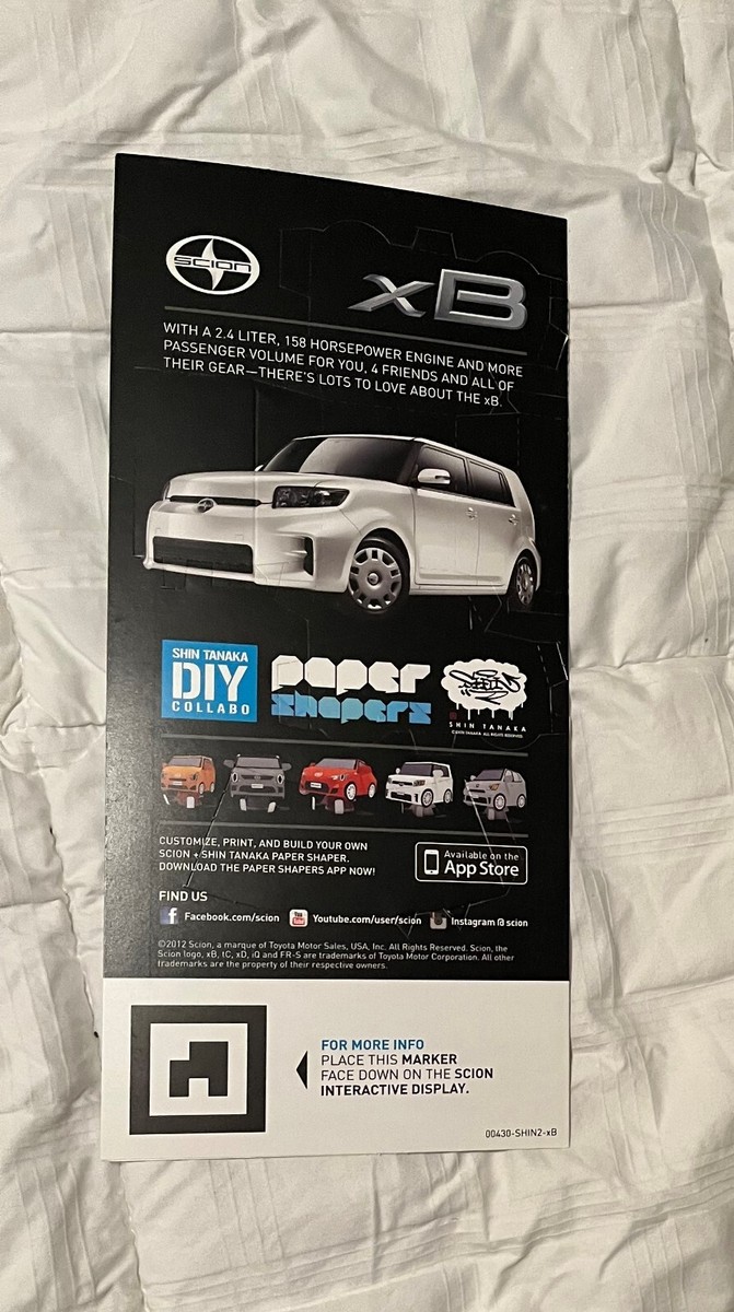 Scion xB Paper Shaper – Shin Tanaka DIY Collabo – Paper Toy