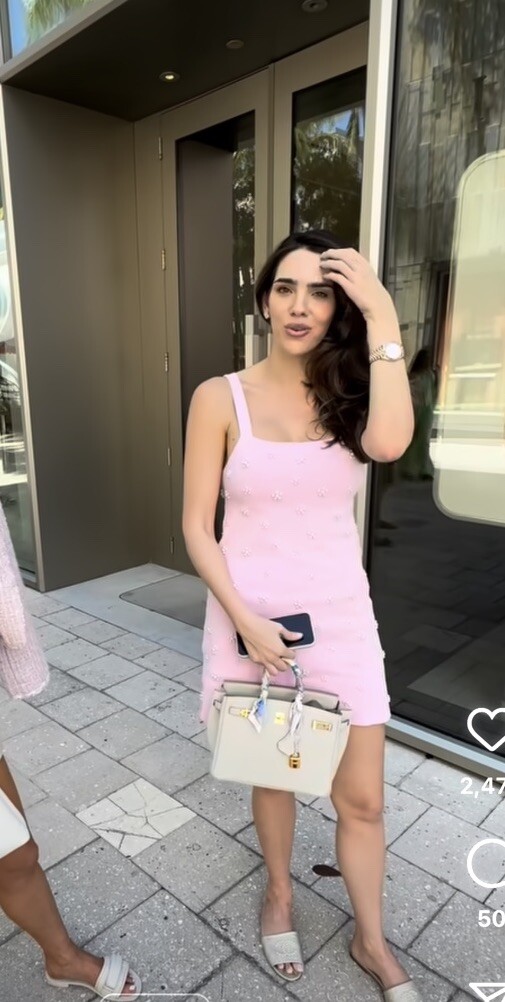 ZARA NEW WOMAN STRAPPY KNIT MINI DRESS WITH PEARL BEADS PINK ZARA NEW WOMAN STRAPPY KNIT MINI DRESS WITH PEARL BEADS PINK