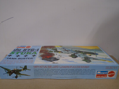 1968 VINTAGE MONOGRAM #6831 1/48 SCALE JU 87G-1 STUKA NEW IN