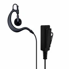 Impact K2-P2W-EH1 2-Wire Surveillance Earpiece Earhook Earbud, Kenwood Multi-Pin