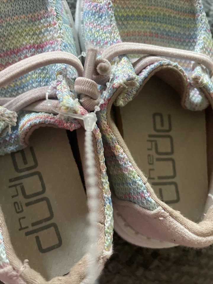 HEY DUDE multicolor wendy zapatos cómodos mocasín unisex niño pequeño talla K5 Foto 2 de 4