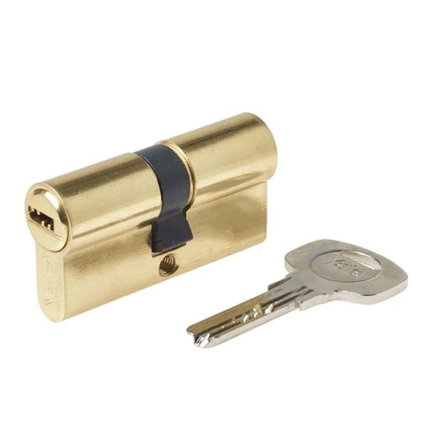 Yale 110724040040201 Cilindro ad alta sicurezza CS10 Doppia Frizione Ottonata 40