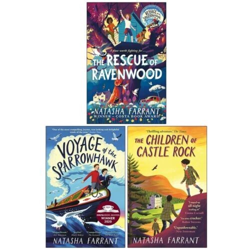 Natasha Farrant Collection 3 Books Set Rescue of Ravenwood, Children of Castle