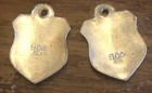 Vintage NURNBERG & WILDBAD 800 Silver Enamel Shield Bracelet Charm Lot — photo 8