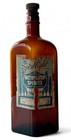 Antique methylated spirits bottle apothecary embossed label 1920's AUSTRALIA