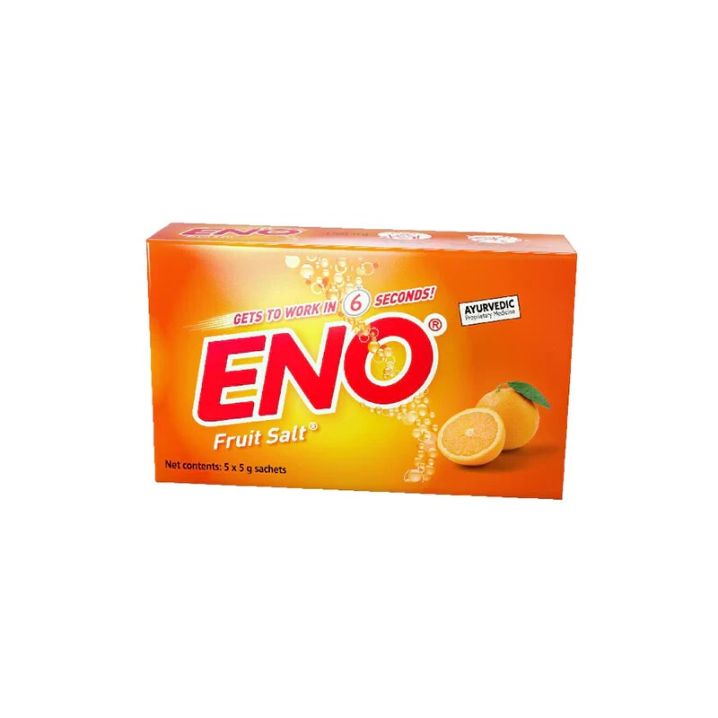 Eno Fruit Salt Orange 5g x 100 Sachets Antiacid Releaving Acidity