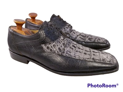 David Eden Camden Genuine Crocodile & Lizard Oxford Dress Shoes Square Toe Sz 13 David Eden Camden Genuine Crocodile & Lizard | Mercari main image 4