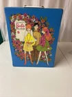 VINTAGE THE WORLD OF BARBIE DOLL TRUNK 1969 MATTEL #5036 BLUE MOD SCENE