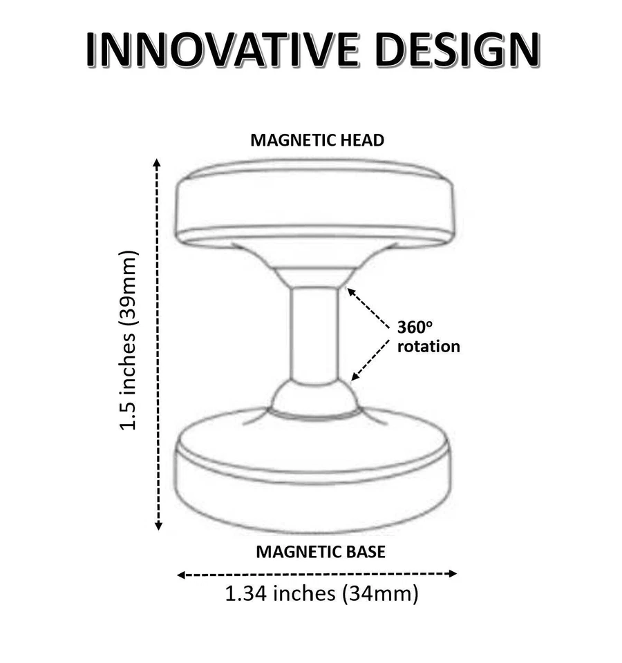 Двусторонний магнитный держатель для телефона Gym Tiktok Influencer громкая связь 360 градусов - Изображение 4 из 4
