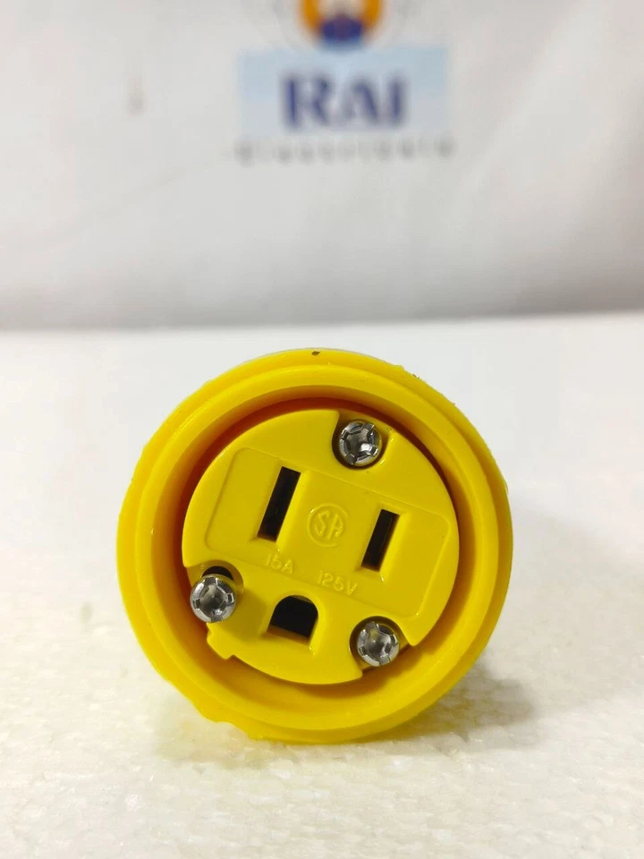 WOODHEAD MOLEX 15W47 WATERTITE FEMALE CONNECTOR 15AMP 125VAC NEMA 5-15 FREE SHIP - image 3 of 4