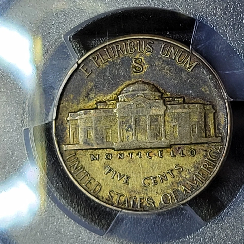 1943-S Jefferson 'War' Nickel W/*UNIQUE TONING* - Image 2 of 4